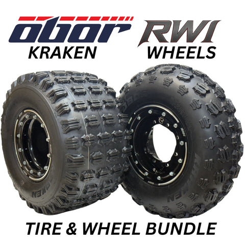 Bundle - Obor Kraken Tires and RWI Wheels